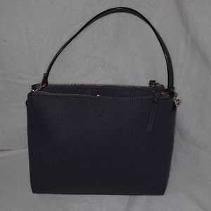L&S Grey Leather Bag.